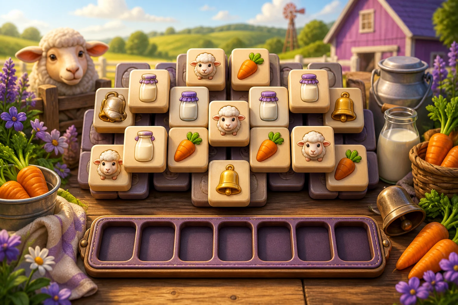 Cover illustration for Building a fair seven-slot triple-match puzzle