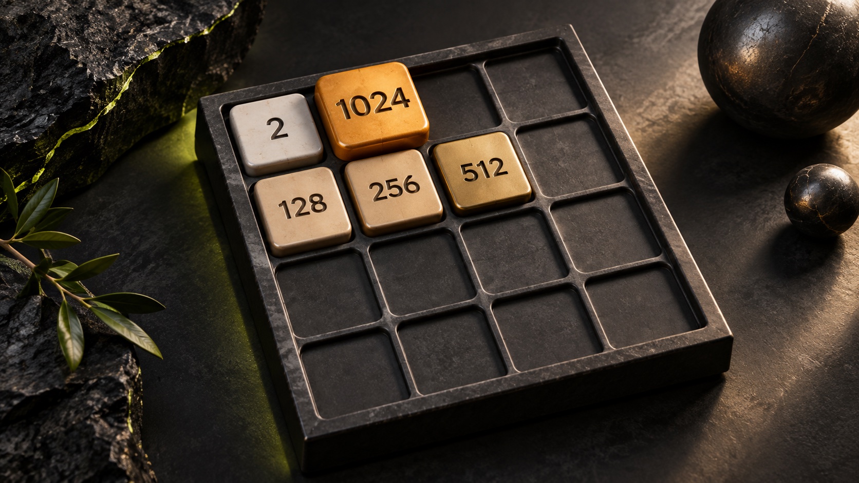 Cover illustration for 2048 Corner Strategy: Why Up Then Down Can Fail