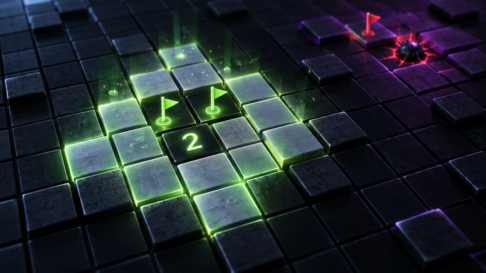 Cover illustration for Minesweeper Chording: When Double-Click Is Safe—and When It Loses