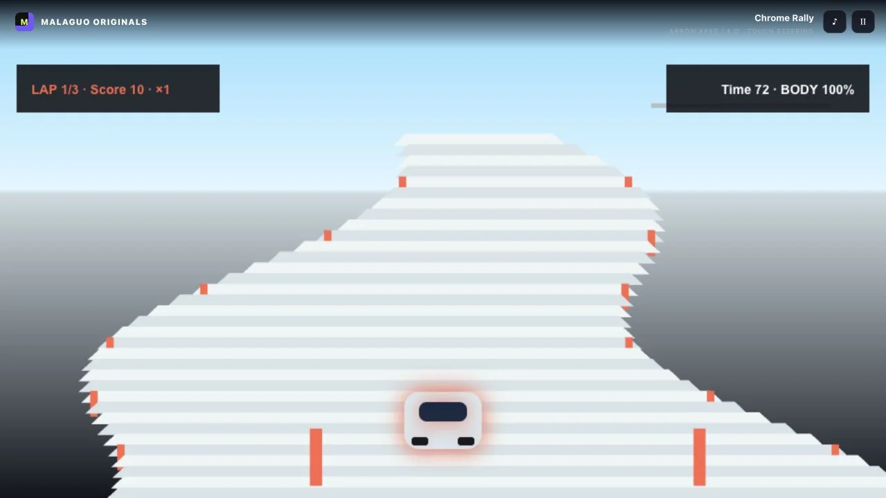Cover illustration for How to master Chrome Rally: a practical field guide