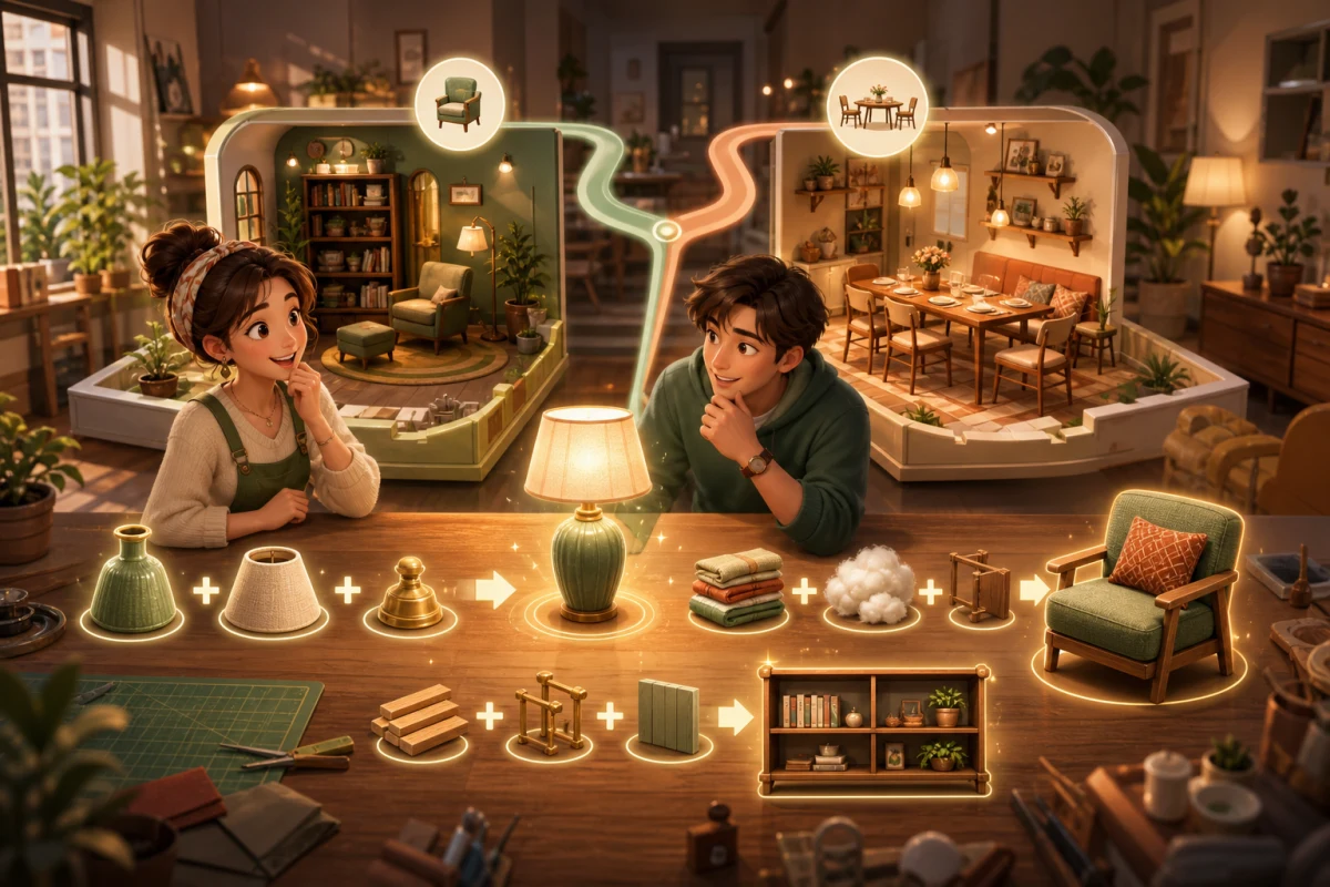 Diario de Decoración Acogedora — juego de casual gratis para jugar en el navegador
