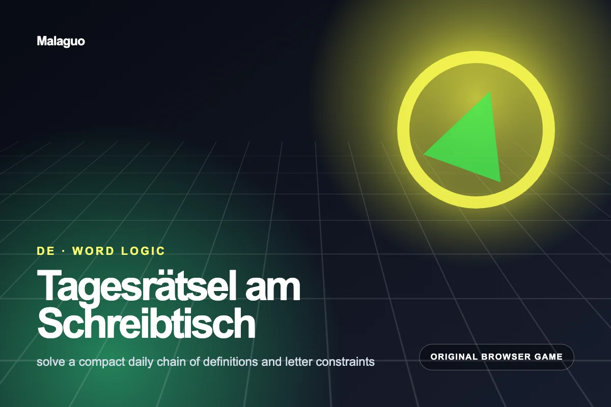 Tagesrätsel am Schreibtisch – kostenloses rätsel-Spiel direkt im Browser