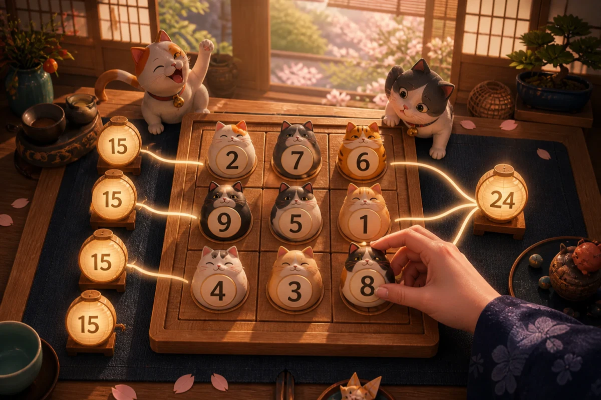 Neko Number Board — free puzzle game you can play in your browser