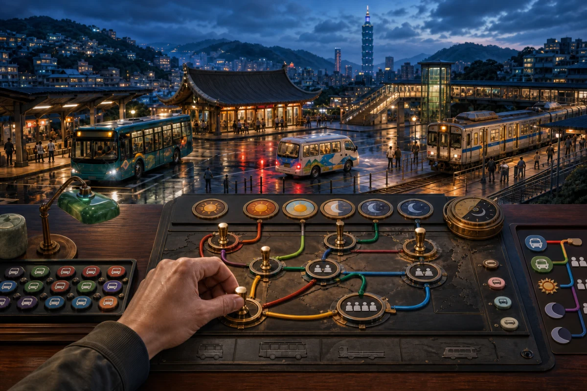 Bus-Umsteigeschalter – kostenloses rätsel-Spiel direkt im Browser