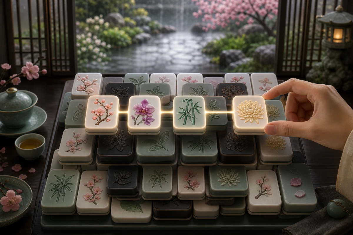 Habitación de azulejos florales — juego de puzles gratis para jugar en el navegador