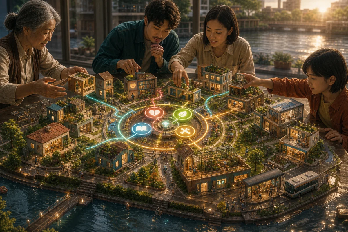 Ciudad de tres generaciones — juego de simulación gratis para jugar en el navegador